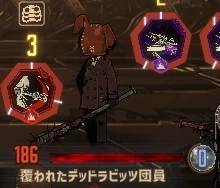 覆われたデッドラビッツ団員の外見